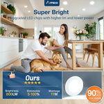 Luces LED empotrables ultrafinas de 4" 11W 800LM Amico 20 PACK