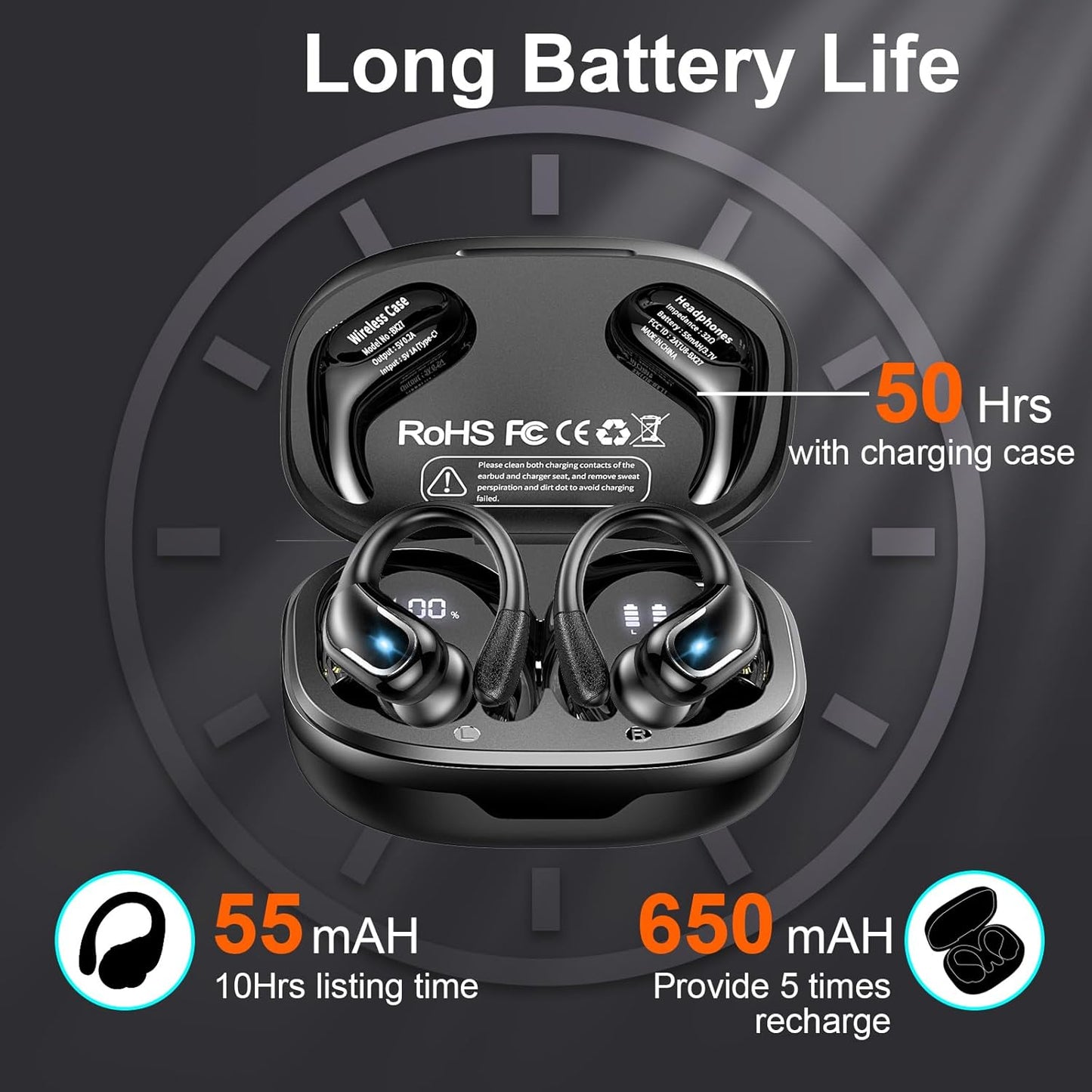 Ltinist - Auriculares inalámbricos Bluetooth 5.3.