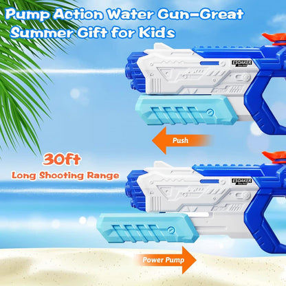 Paquete 8 pistolas de agua para niños de largo alcance
