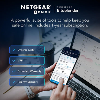 Router Netgear Nighthawk Tri-Band WiFi 7 (RS700S), 200 Dispositivos.