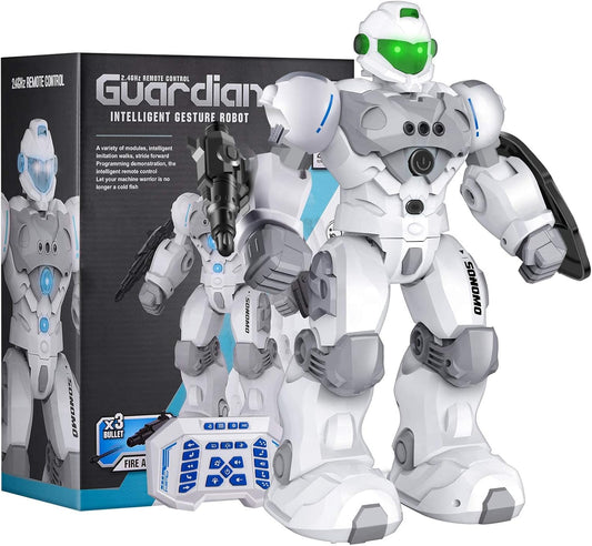 SONOMO Juguetes para niños de 6 a 9 años, robot RC.