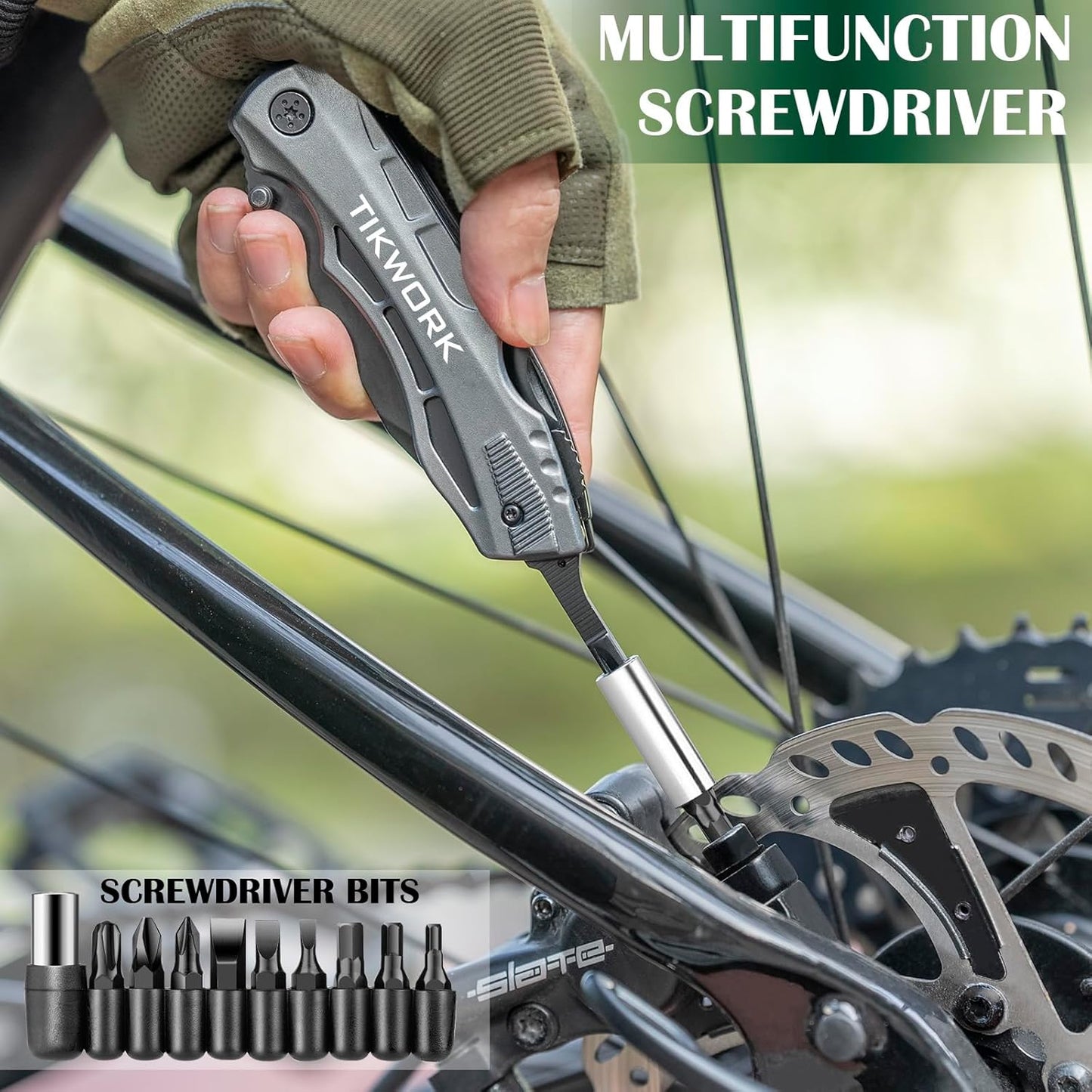 Navaja Multiherramienta para hombres, Tikwork, Con estuche.