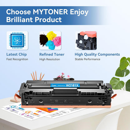 Cartuchos de tóner MYTONER 218X, compatibles con HP 218X-3201DW.