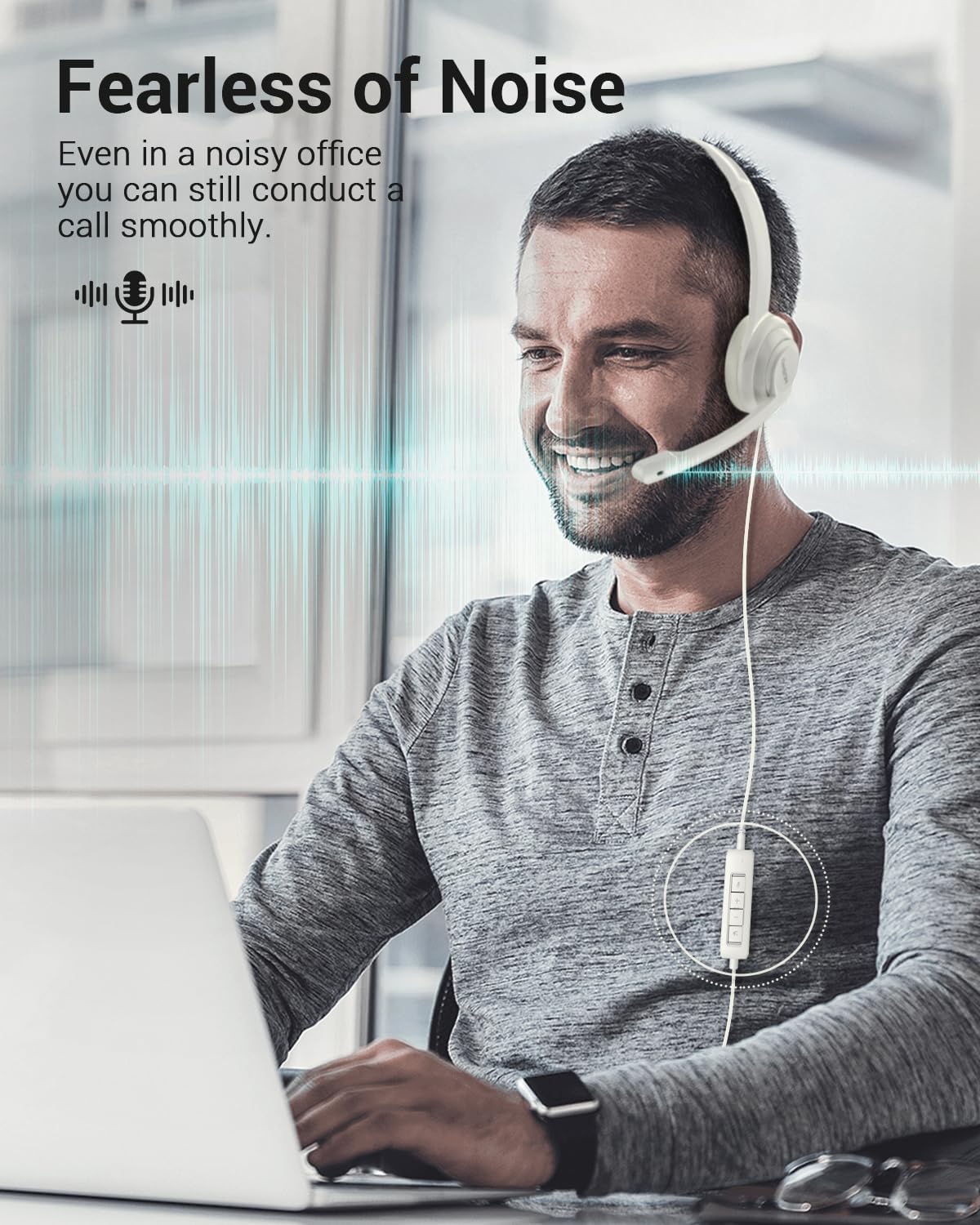 Auriculares USB NUBWO HW02 con micrófono