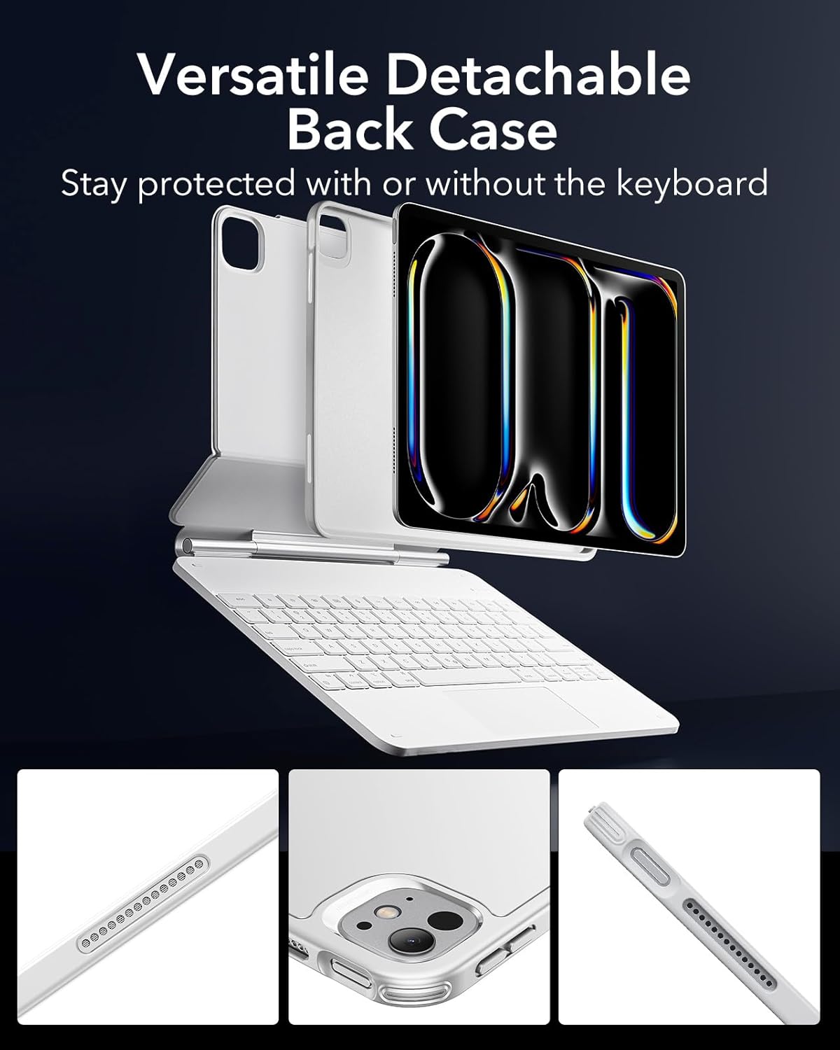 Funda con teclado para iPad Pro de 13", ESR Rebound 360 Series.