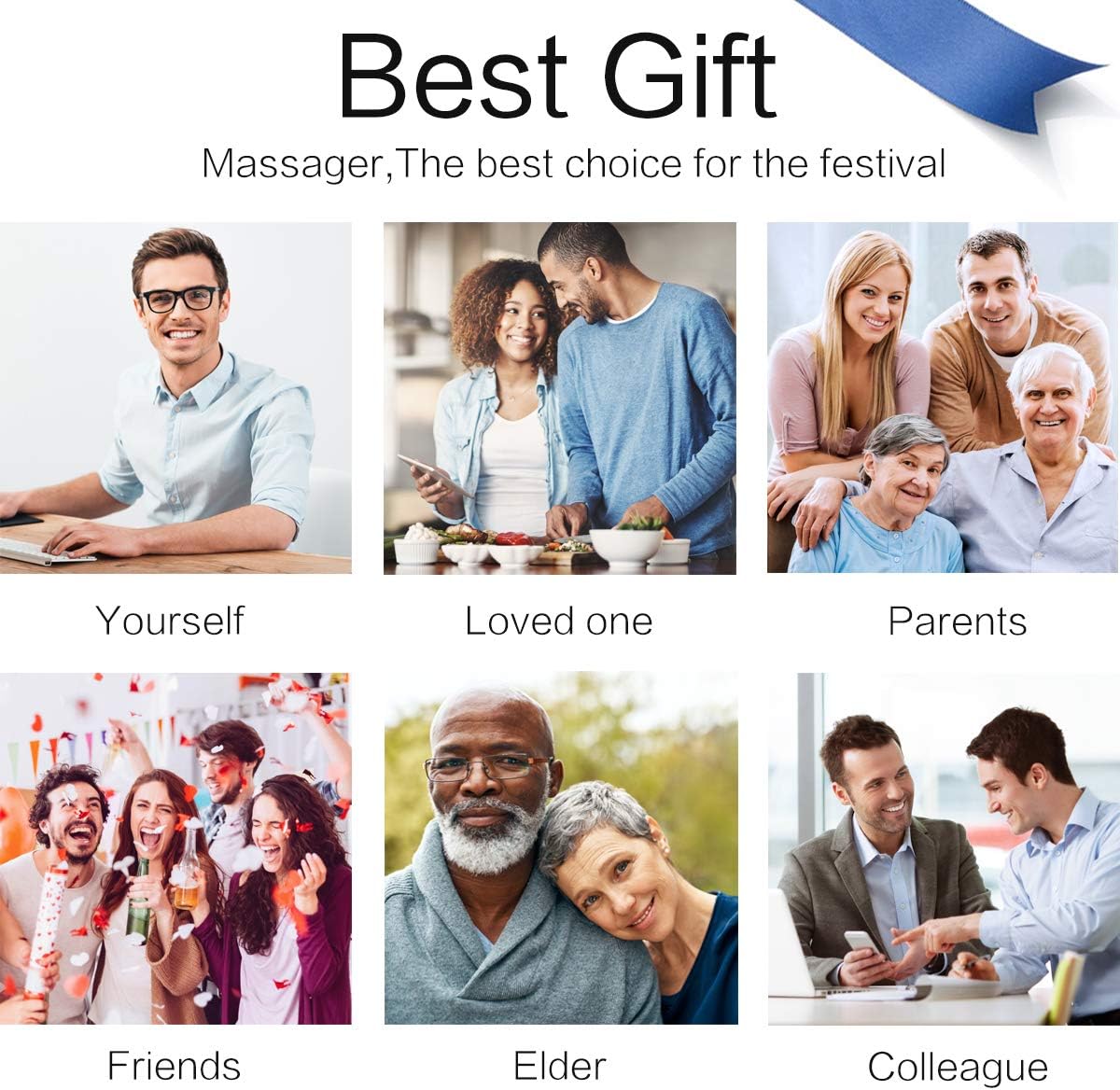 Mo Cuishle Shiatsu Masajeador de espalda y cuello con calor