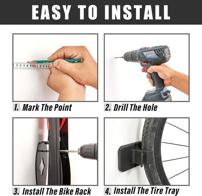 Soporte giratorio de pared para bicicleta, Wallmaster BIKEPAL.