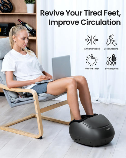 Masajeadora de pies con Calor, Shiatsu,RENPHO, USADO