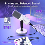 Micrófono Fifine AM8, para Streaming-Podcast, XLR/USB, para PC-RGB