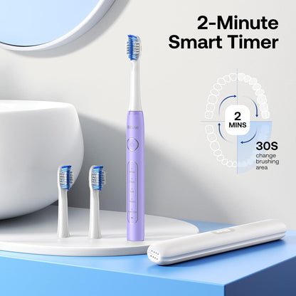 Cepillo de dientes Bitvae Daily D2, eléctrico y ultrasónico, Recargable.