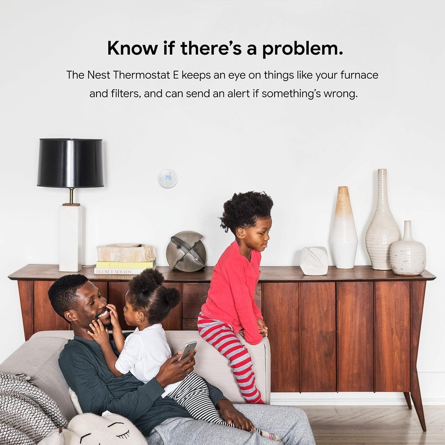 Google Nest Termostato E (Nueva Caja Sellada) - Termostato Inteligente Programable Blanco