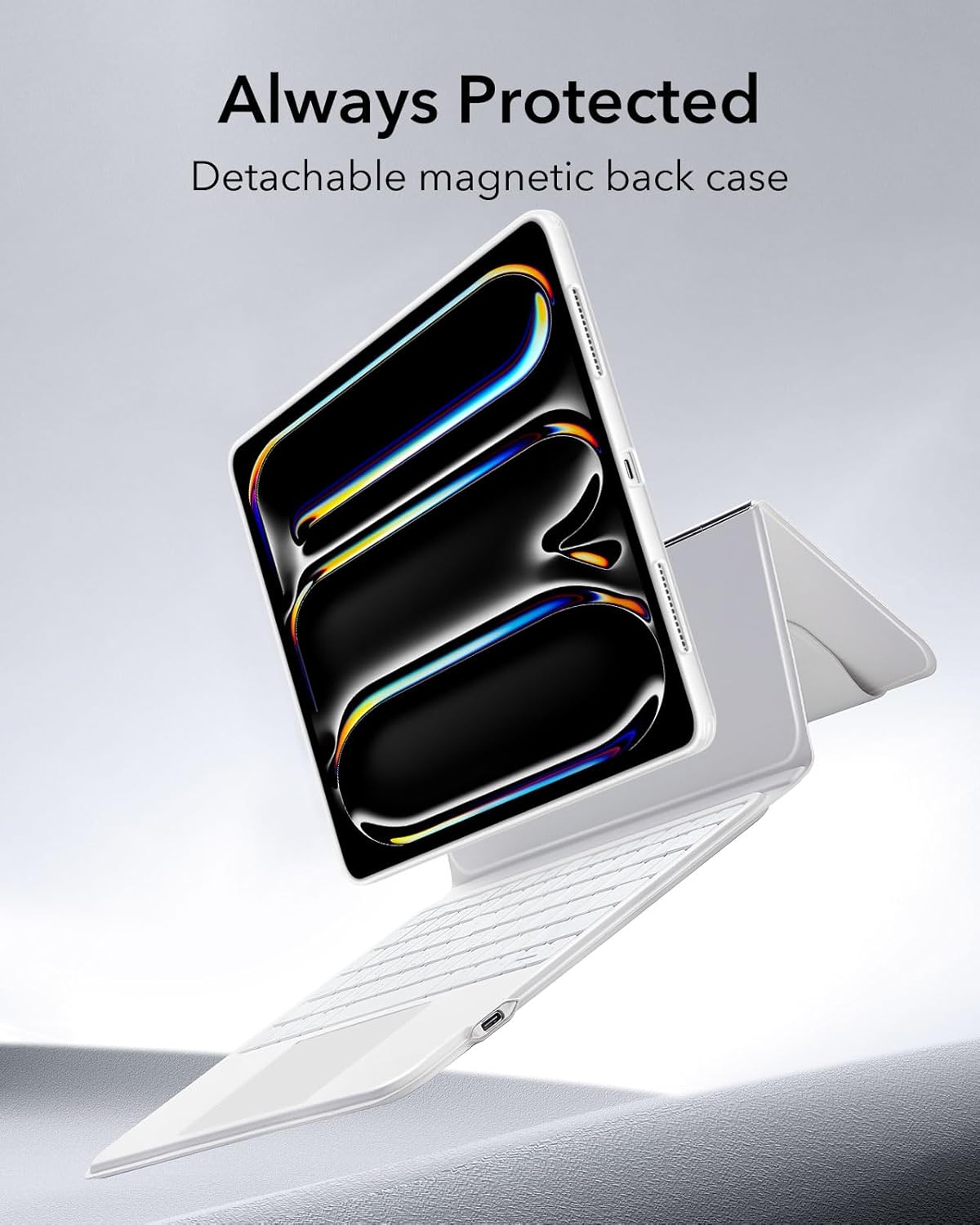 Funda para iPad Pro de 11", teclado (M4, 2024),magnético desmontable.