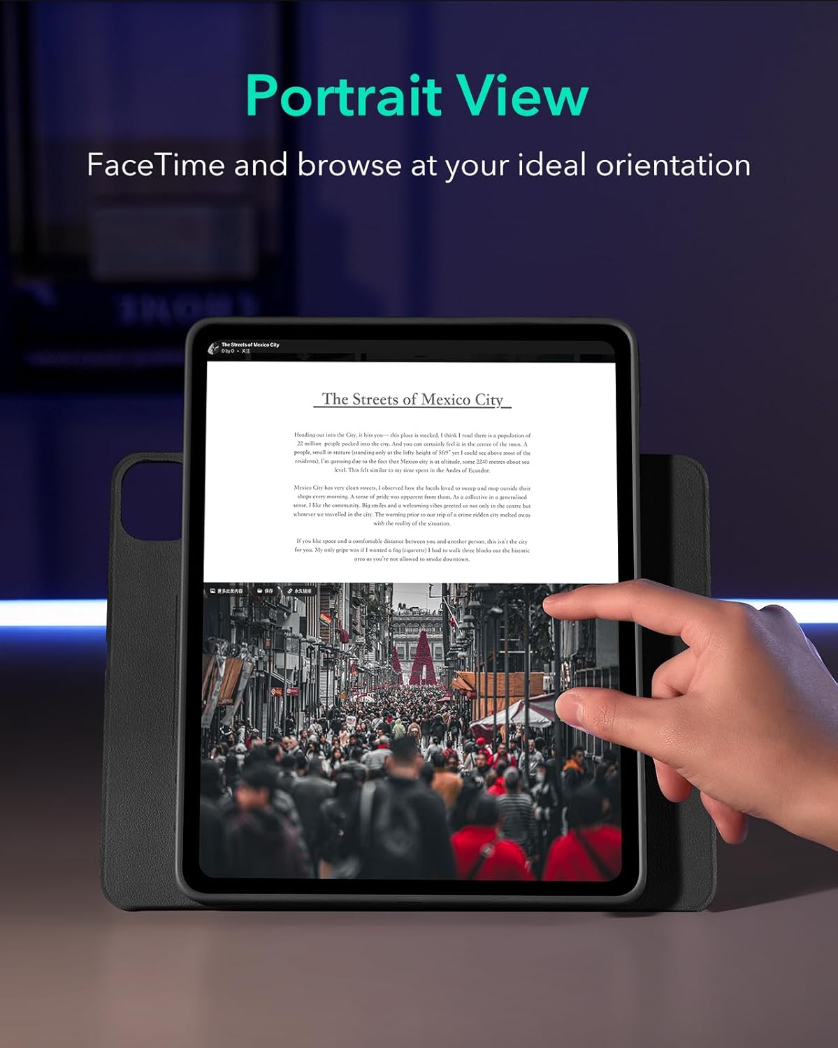 ESR Funda giratoria para iPad Pro de 13 pulgadas M4 (2024).