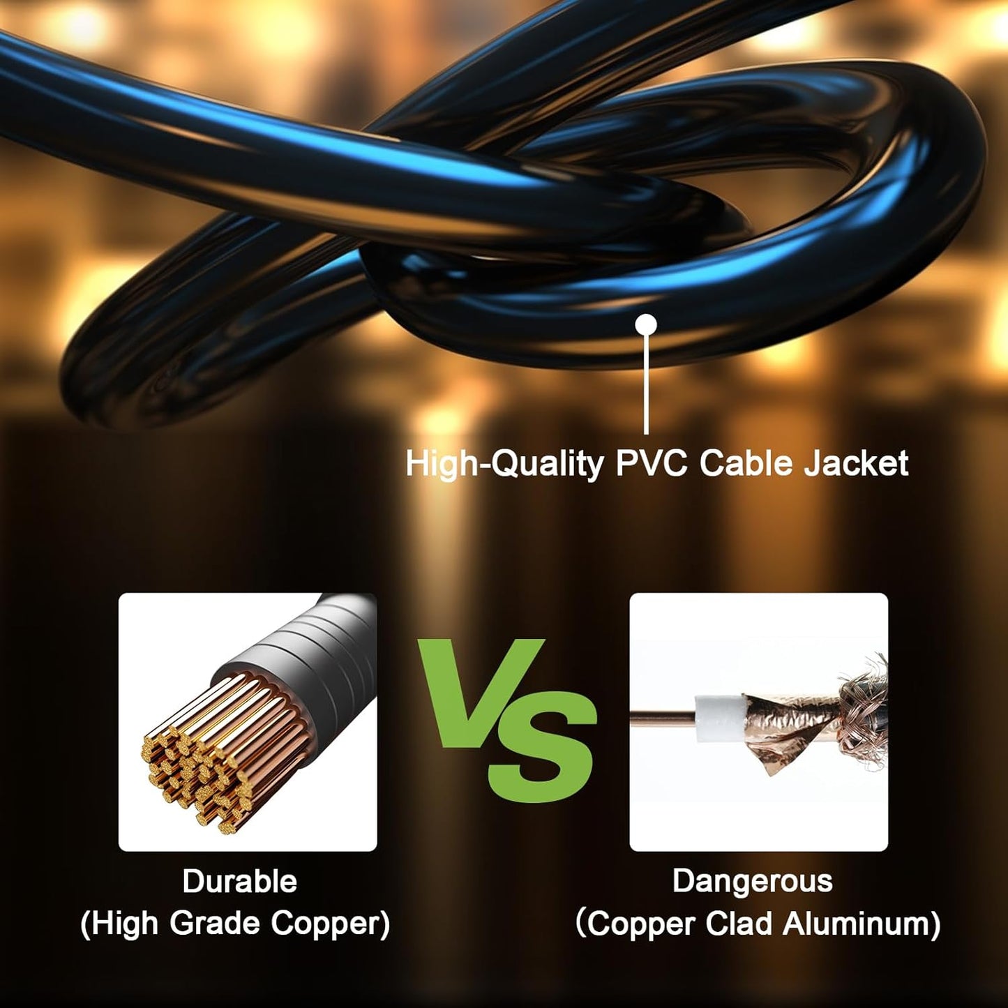 Guirnalda luces exteriores 60m (2x30m) a prueba de agua (USADO)