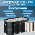 Tina de Hielo XL 130 Gal ICEDOO Wxtkkom Plegable Portátil