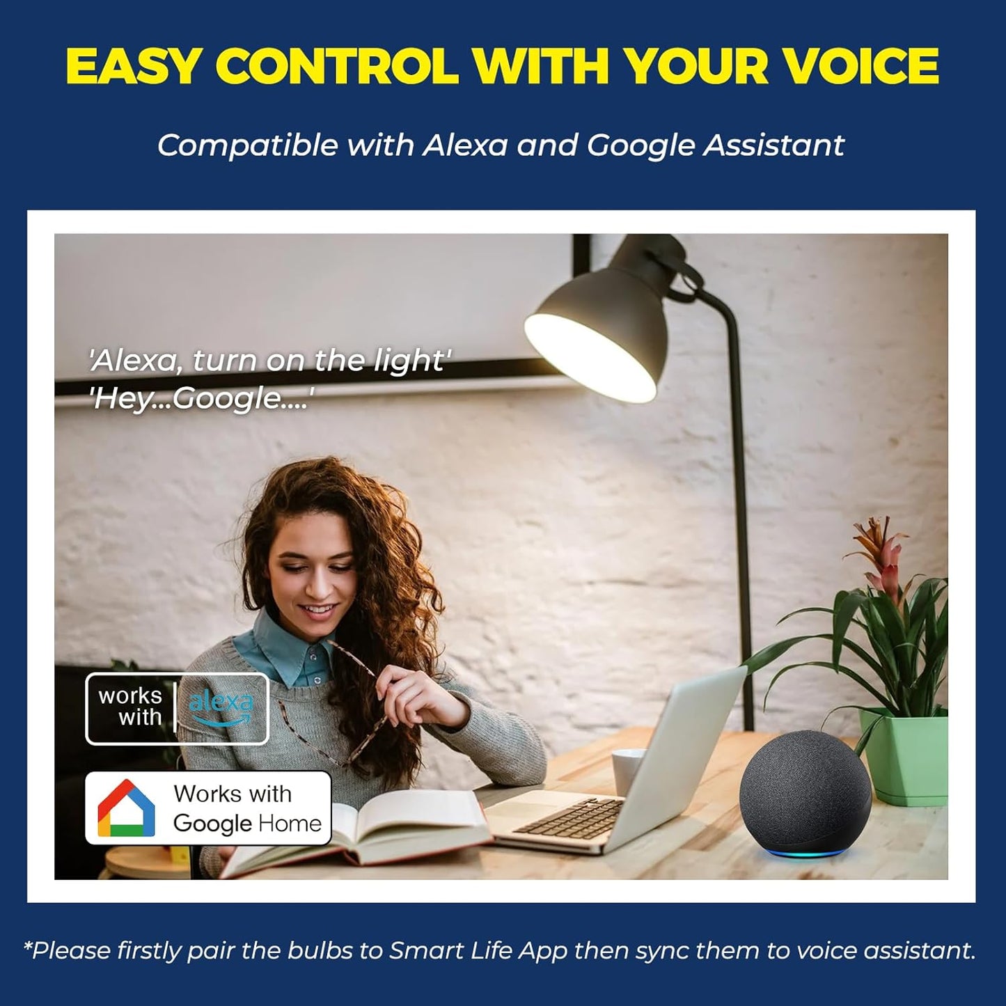 Bombillas inteligentes Lightinginside, 100W=11W, WiFi, Alexa.