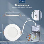 Luces LED empotrables ultrafinas de 4" 11W 800LM Amico 20 PACK