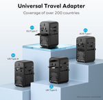 Adaptador de corriente, universal, 120V, 170 W, 2 USB-C 2 USB-A.