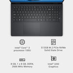 Laptop Dell DC15250, Intel Core i3-100U, 8GB RAM-512GB SSD (USADA)