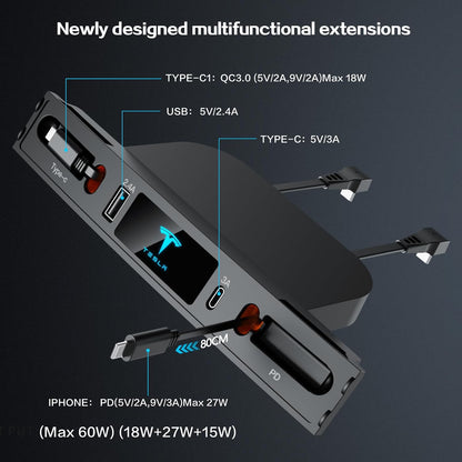 Cargador USB para coche, multipuerto para Tesla modelo 3/Y.