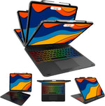 Funda con teclado inalámbrico, giratorio para iPad Pro 12.9" 3rd-6th GEN