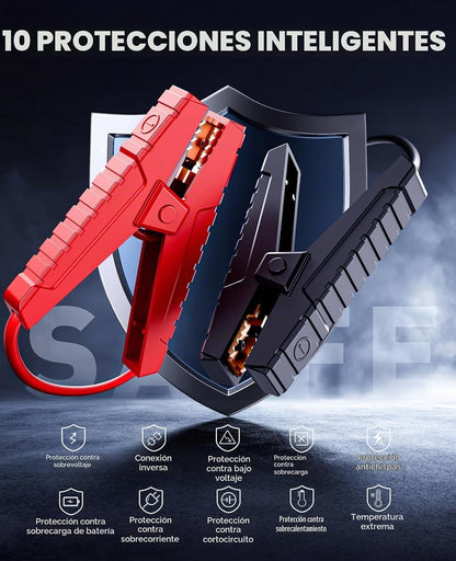 Arrancador Portátil Joltekon VP30 8 en 1 con Inflador 150