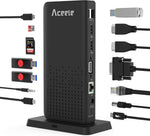 Estación de acoplamiento para portátil, Aceele concentrador USB/C.