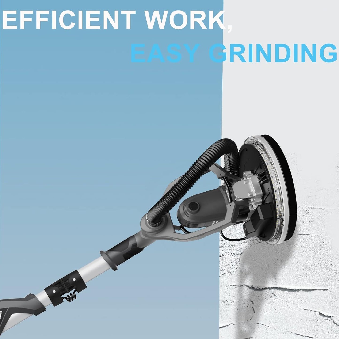 Lijadora eléctrica de 9,5 A con velocidad variable de 600 a 2600 RPM.