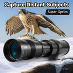 JINTU 420-800mm Camera Lens F/8.3 Super Telephoto Zoom.