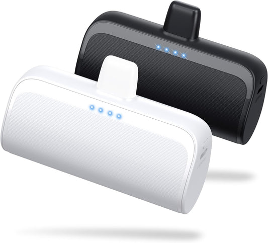 2 Mini cargadores portátiles para iPhone Lightning