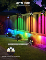 Luces de jardín Appeck C6612-E, con estacas RGBW, con control-App