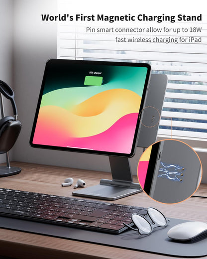 Soporte de carga magnético inalámbrico para iPad Pro/Air 11 M2.