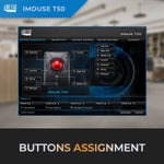 Mouse Inalámbrico Ergonómico Trackball Adesso iMouse T50