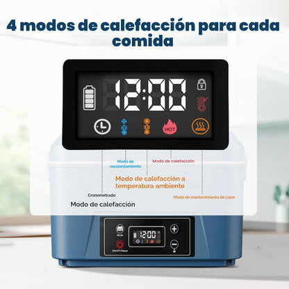 Lonchera eléctrica inalámbrica Usfock BX200, 5.5 tazas bolsa de transporte
