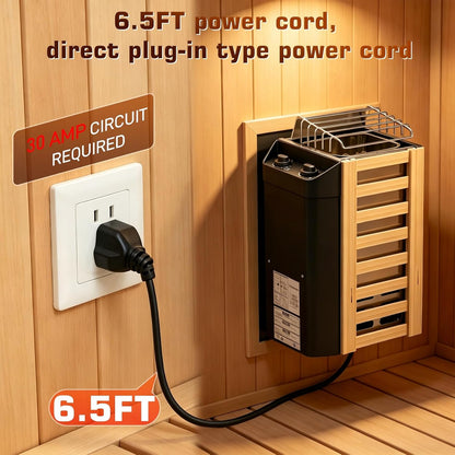 Calentador Eléctrico Para Sauna 3KW 110V Plug And Play USADO sin parrilla