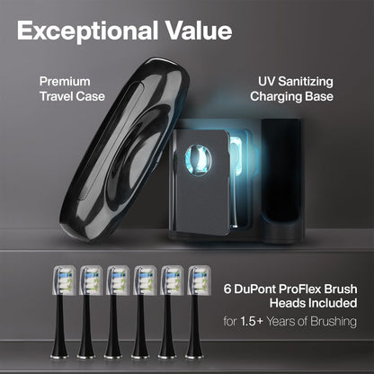 Cepillo Eléctrico AquaSonic Black Series PRO UV
