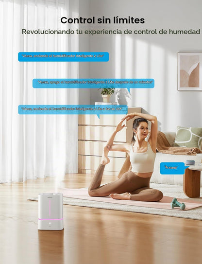 Humidificador inteligente GoveeLife H7148, Niebla fría 4.5 L (USADO)