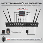 Set de Micrófonos Inalámbricos Tonor TW388, UHF 8 X 12 (USADO)