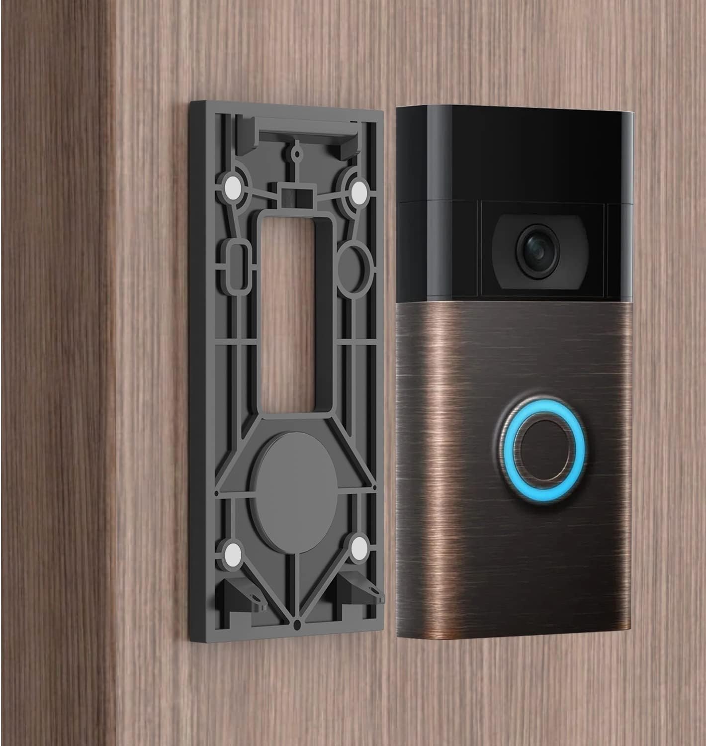 KIMILAR Soporte adhesivo sin taladro para timbre de video RlNG.