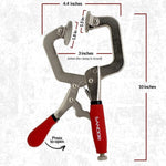 Abrazaderas de metal de 7.62 cm para carpintería, tipo C.(USADAS)