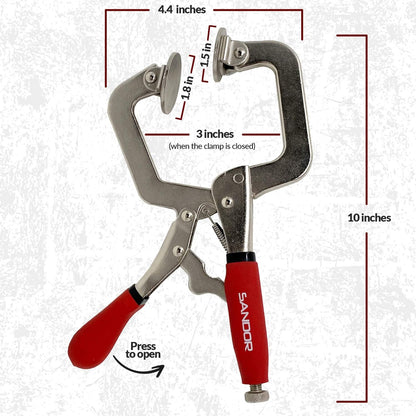 Abrazaderas de metal de 7.62 cm para carpintería, tipo C.(USADAS)