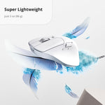 Mouse Gamer Keychron M6 30000 DPI Bluetooth Blanco