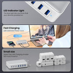 Cargador USB C de 200 W adaptador GKUTW HX100P7 blanco
