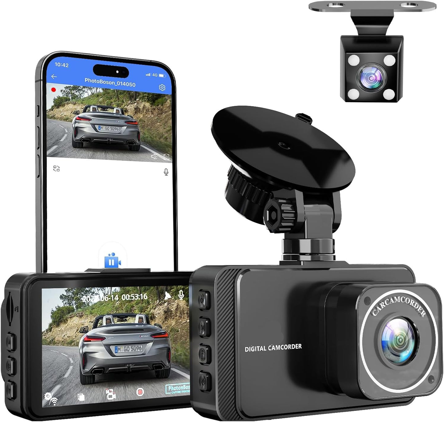 Dellfy dash cam Ultra HD delantera y trasera