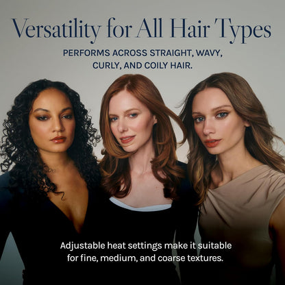 Plancha para cabello con placas vibratorias sónicas de 1", reduce el Frizz.