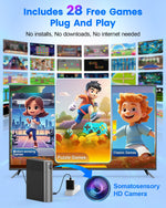 Consola de videojuegos MetFut Motion, juegos físicos, Plug & Play.