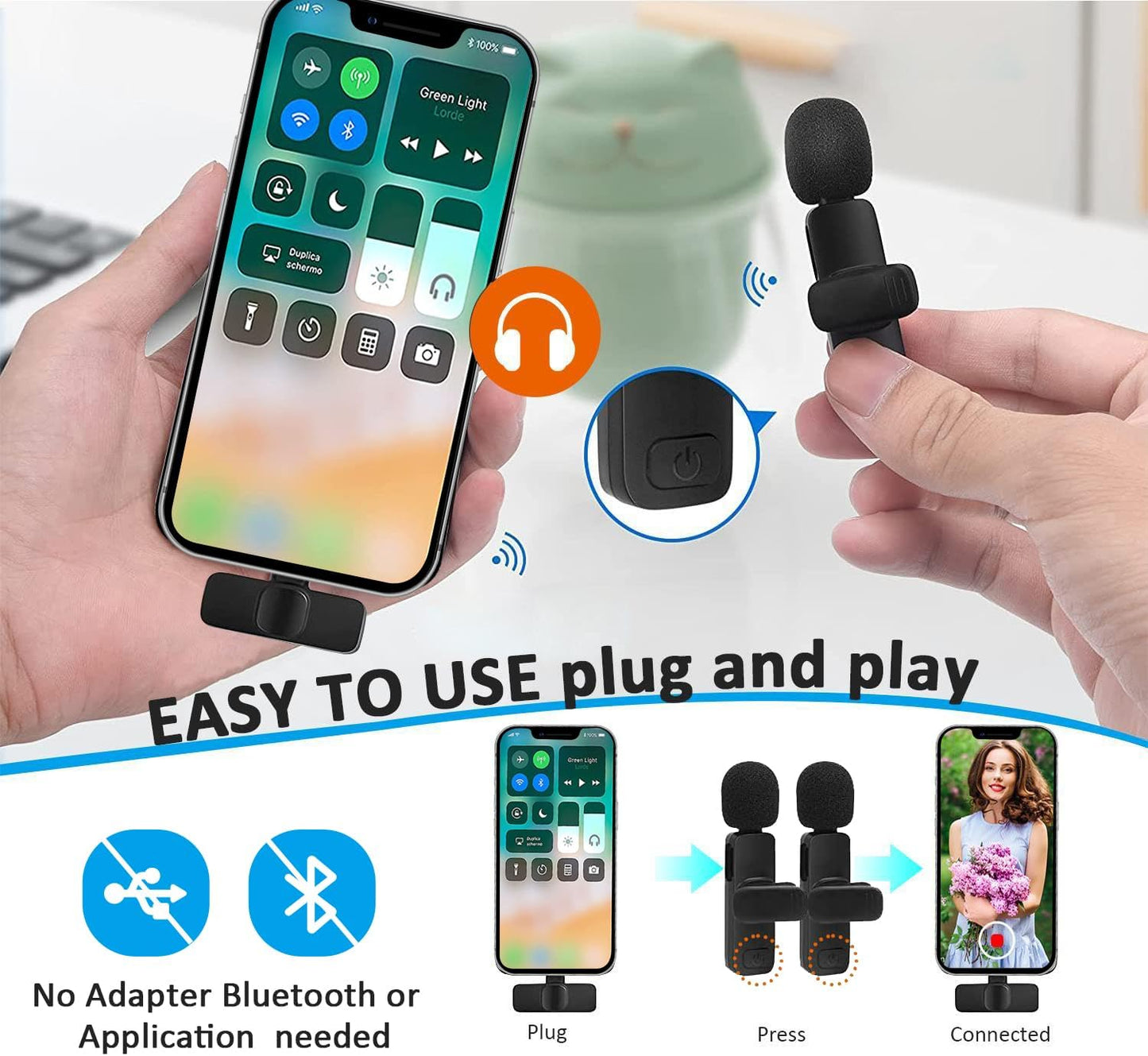 Mini microfono inalambrico Maybesta para iphone