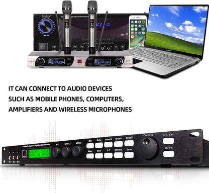 Procesador de audio digital profesional, Depusheng X5, Karaoke Mix.