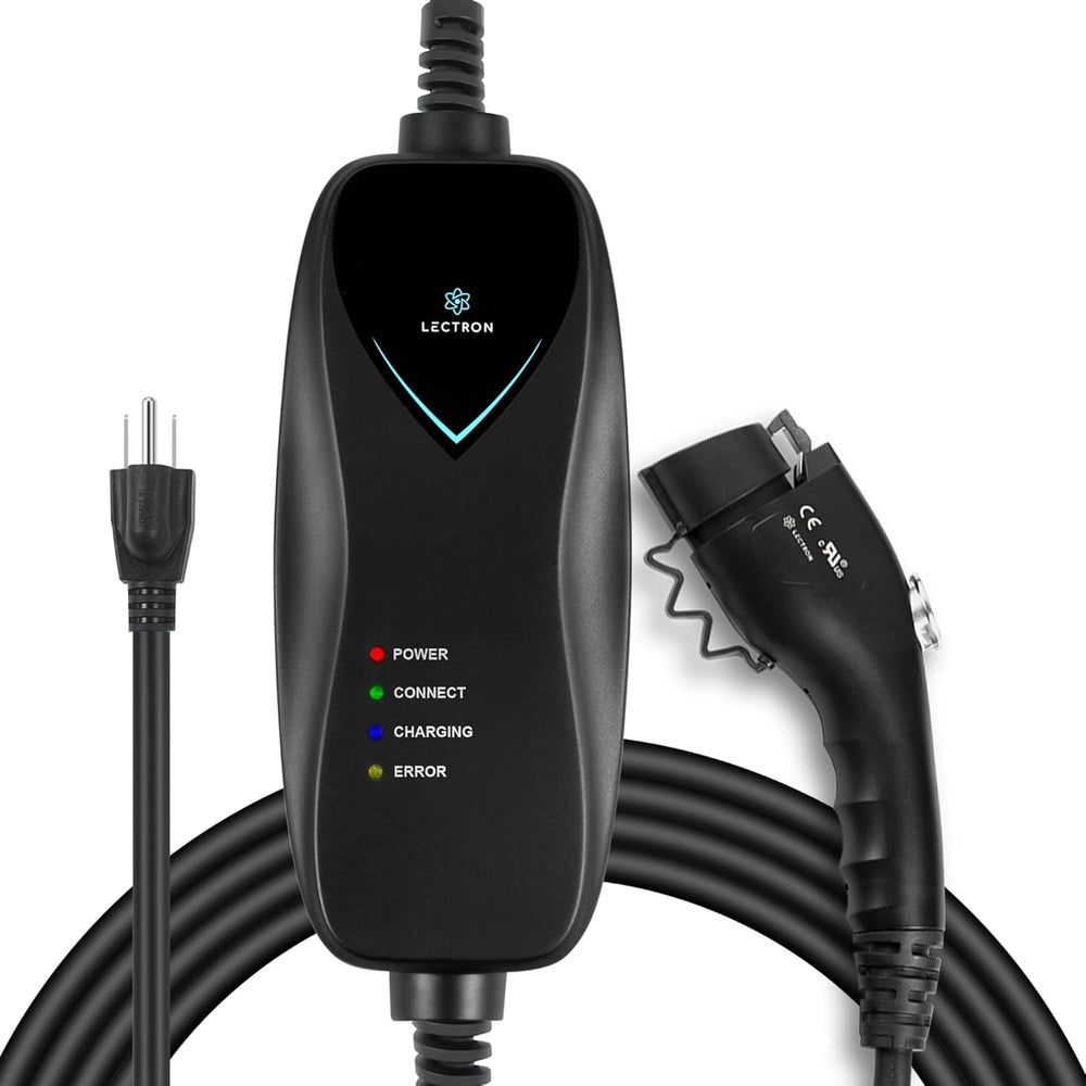 Cargador EV de Nivel 1, Lectron J1772, 16 Ft, Nema 5-15, 15A.
