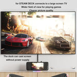 Estación de Acoplamiento para Steam Deck, 5 en 1 Hub, HDMI 2.0